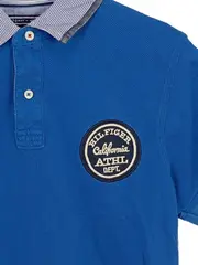 Vorschaubild 3 von Herren Poloshirt California Athl. Dept. Blau Gr. M Slim Fit