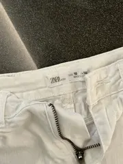 Vorschaubild 4 von Kids Jeans Shorts Mädchen Gr. 140 Weiß Denim Fransen Sommer
