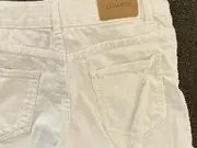Vorschaubild 3 von Kids Jeans Shorts Mädchen Gr. 140 Weiß Denim Fransen Sommer