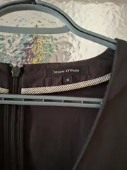 Vorschaubild 3 von Sommerkleid Damen Gr. 44 Grau V-Ausschnitt Lyocell