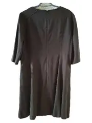 Vorschaubild 2 von Sommerkleid Damen Gr. 44 Grau V-Ausschnitt Lyocell