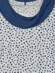 Vorschaubild 4 von Damen T-Shirt Gr. M weiß blau gepunktet Casual