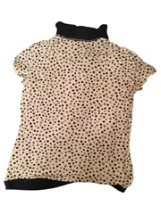 Vorschaubild 2 von Damen T-Shirt Gr. M weiß blau gepunktet Casual