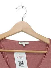 Vorschaubild 2 von Damen Pullover Langarm V-Ausschnitt Rosa Gr. 40/L