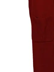 Vorschaubild 4 von Damen Strickjacke mit Kapuze Rot Gr. 40/L Longcardigan