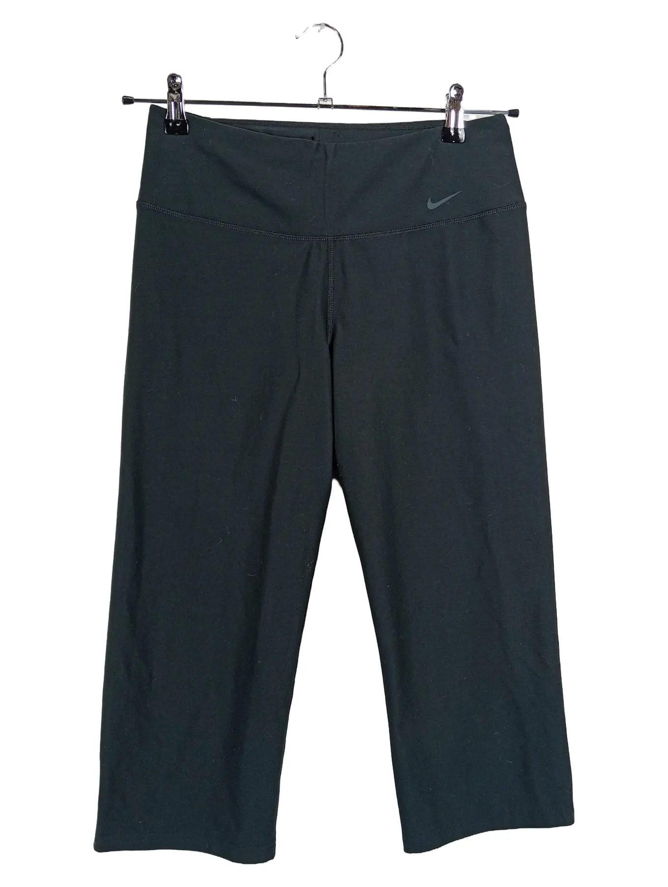 NIKE Damen Leggings Capri Sport Hose Polyester Elasthan Schwarz Gr. 38