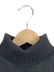 Vorschaubild 2 von Damen Pullunder Rollkragen Strick Weste Grau Meliert Gr. S 36