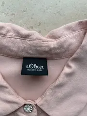 Vorschaubild 5 von Damen Bluse Langarm Rosa Gr. 36/S Viskose Feminin