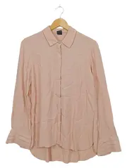 Vorschaubild 1 von Damen Bluse Langarm Rosa Gr. 36/S Viskose Feminin