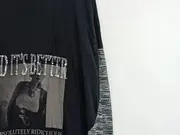 Vorschaubild 8 von Damen Langarmshirt Gr. 2XL Schwarz Grau Pailletten Print