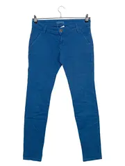 Vorschaubild 1 von Damen Stoffhose Chino Blau Gr. 40 W31 L33 Baumwolle