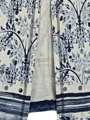 Vorschaubild 6 von Damen Jacke Gr. 38 Blau Floral Muster Reißverschluss