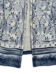 Vorschaubild 4 von Damen Jacke Gr. 38 Blau Floral Muster Reißverschluss