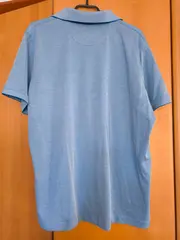 Vorschaubild 2 von Poloshirt Herren Gr. XXL Blau Kurzarm Baumwollmix Brusttasche Casual