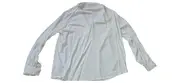 Vorschaubild 2 von Hemdbluse Damen Gr. 44 Weiß Viskose Stretch Langarm