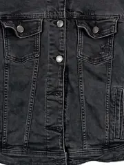 Vorschaubild 3 von Damen Jeansjacke Schwarz Gr. M Denim Jacke Casual