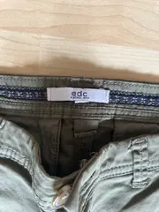 Vorschaubild 2 von Damen Chino Stoffhose Oliv Gr. 32 Baumwolle