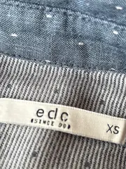 Vorschaubild 5 von Damen Bluse Hemd Gr. XS Blau Gepunktet Baumwolle