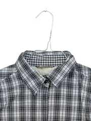 Vorschaubild 3 von Herren Freizeithemd Langarm Kariert Baumwolle Grau S