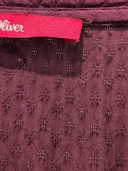 Vorschaubild 4 von Damen Bluse Gr. 40 Lila Langarm Viskose Tunika Casual