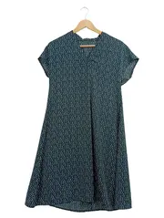 Vorschaubild 1 von Freizeitkleid Damen Gr. 36/S Petrol Casual Grafisch