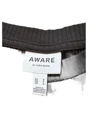 Vorschaubild 8 von Aware Strickkleid Damen Gr. S Schwarz Rippstrick Lang Ärmellos