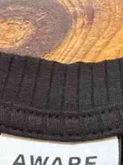 Vorschaubild 6 von Aware Strickkleid Damen Gr. S Schwarz Rippstrick Lang Ärmellos