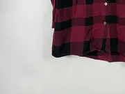 Vorschaubild 2 von Herren Flanellhemd Karohemd Gr. L Rot Schwarz Baumwolle