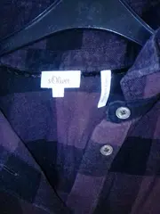 Vorschaubild 3 von Herren Flanellhemd Karohemd Gr. L Rot Schwarz Baumwolle