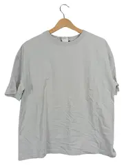 Vorschaubild 1 von Damen T-Shirt Basic Kurzarm Baumwolle Logo Grau Größe S