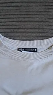 Vorschaubild 3 von Damen T-Shirt Basic Kurzarm Baumwolle Logo Grau Größe S