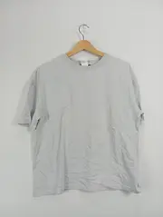 Vorschaubild 2 von Damen T-Shirt Basic Kurzarm Baumwolle Logo Grau Größe S