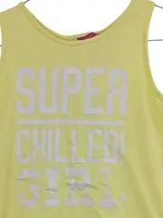 Vorschaubild 2 von Mädchen Tank Top Tanktop Gelb Gr. 146/152 Baumwolle Ärmellos