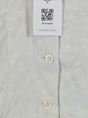 Vorschaubild 4 von Damen Bluse Gr. 44 Beige Punkte 3/4-Arm Viskose