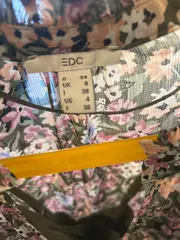 Vorschaubild 3 von Damen Kleid Gr. 34 XS Blumenmuster Chiffon Langarm Rüschen