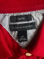 Vorschaubild 4 von Damen Poloshirt Rot Slim Fit Gr. S/36 Baumwolle