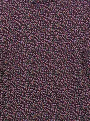 Vorschaubild 2 von EDC Damen Langarmshirt Baumwolle Blumenmuster Lila Gr. S 36 Casual