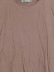 Vorschaubild 3 von Damen T-Shirt Basic Rosa Gr. 38/M Baumwolle Kurzarm