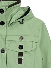 Vorschaubild 3 von Damen Leichte Jacke Grün Gr. M Kapuze Outdoor Freizeit