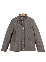 Vorschaubild 1 von Damen Steppjacke Gr. M/40 Grau Klassisch Übergangsjacke