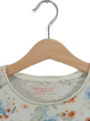 Vorschaubild 2 von Mädchen Kleid Gr. 110 Tiermotive Freizeitkleid Baumwolle Beige