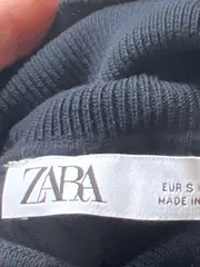 Vorschaubild 5 von Damen Rollkragenpullover Gr. S Rippstrick Dunkelblau Langarm