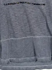 Vorschaubild 3 von Langarmshirt Kinder Mädchen Gr. 152 Grau Struktur Perlen Pailletten