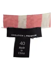 Vorschaubild 4 von Premium Damen Bluse Gr. 40/L Rosa Weiß Gestreift Langarm