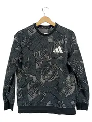 Vorschaubild 1 von Kinder Pullover Sweatshirt Gr. 164 Grau Langarm Baumwolle Floral