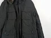 Vorschaubild 4 von Herren Parka Winterjacke Kapuze Fellbesatz Schwarz Gr. 54 XXL
