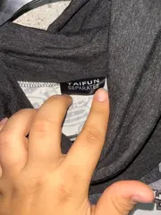 Vorschaubild 4 von TAIFUN Separates Damen Kleid Gr. 38/M Wasserfallkragen Blätter