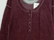 Vorschaubild 2 von Pullover Damen Meliert Lila Mohair Langarm Gr. 38 M