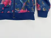 Vorschaubild 4 von Kinder Trainingsjacke Blumenmuster Kapuze Gr. 104 Sport Freizeit