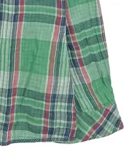 Vorschaubild 5 von Damen Hemdbluse Kariert Gr. 38/M Grün Baumwolle Langarm